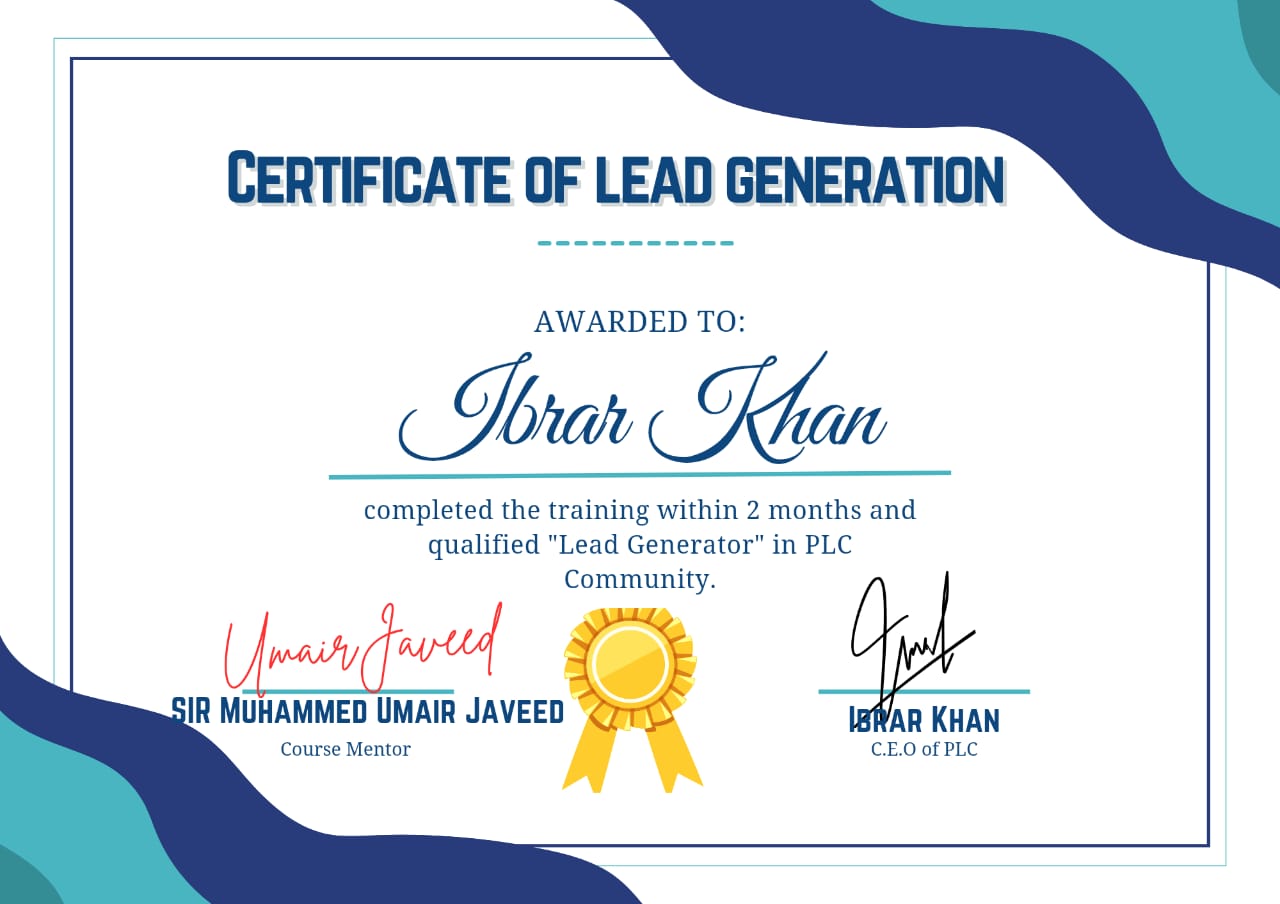 Data Entry Certificate β PLC
